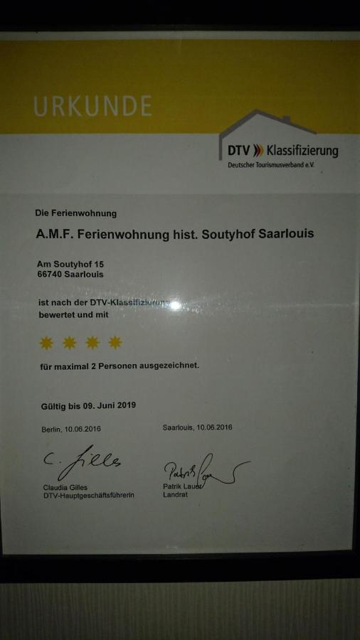 Amf Ferienwohnungen Historischer Soutyhof Sarrelouis Extérieur photo